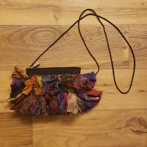 NWOT Ruffle Mini Crossbody Bag
